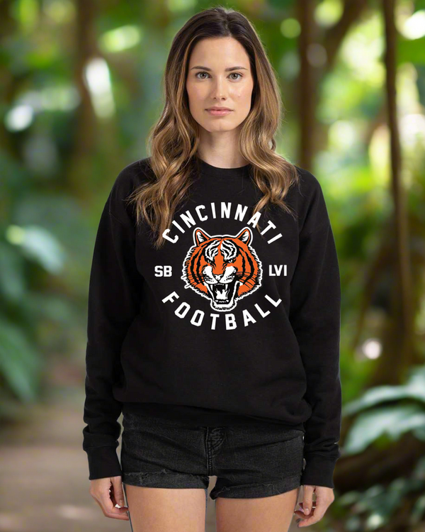 Cincinnati Football Big Head Crewneck
