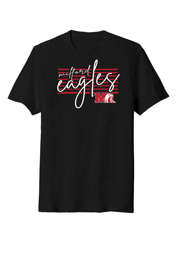 Milford Eagles Retro Cursive Tee