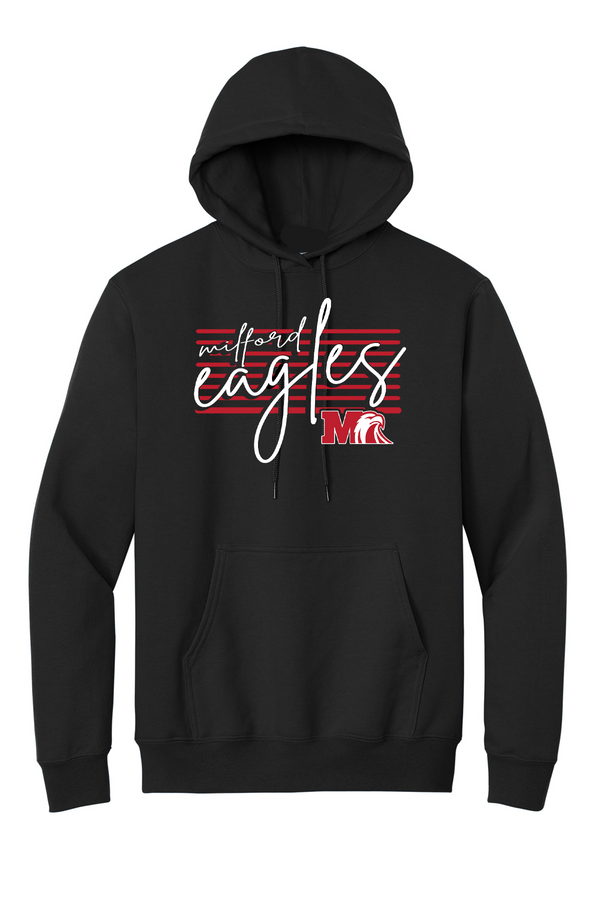 Milford Eagles Retro Cursive Hoodie