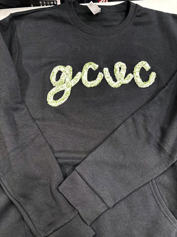 GCVC YARN EMBROIDERED POCKET CREWNECK