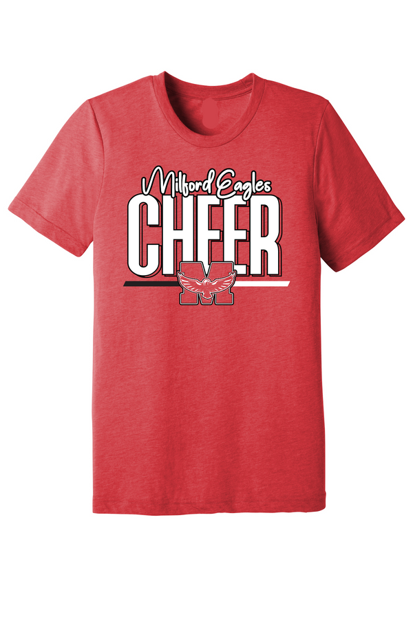 Milford Eagles Cheer Logo Tee