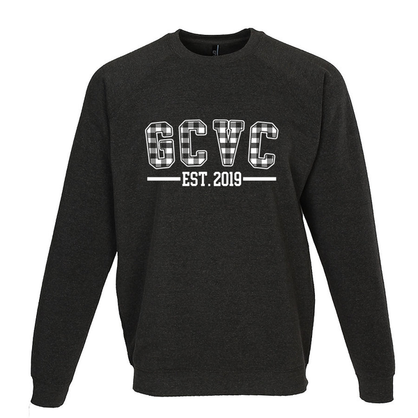 GCVC Buffalo Plaid Established Volleyball Crewneck
