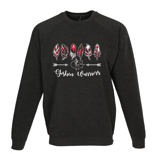 Goshen Warriors 6 Feathered Crewneck
