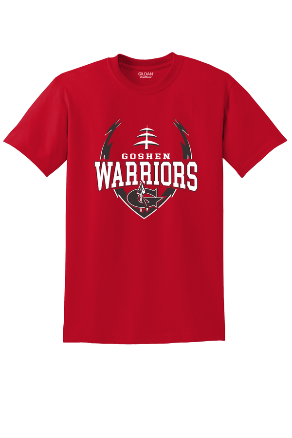 GOSHEN WARRIORS BIG LOGO FOOTBALL TEE