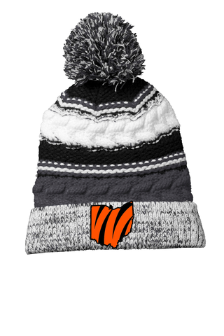 Who Dey State Big Pom beanie(embroidered)
