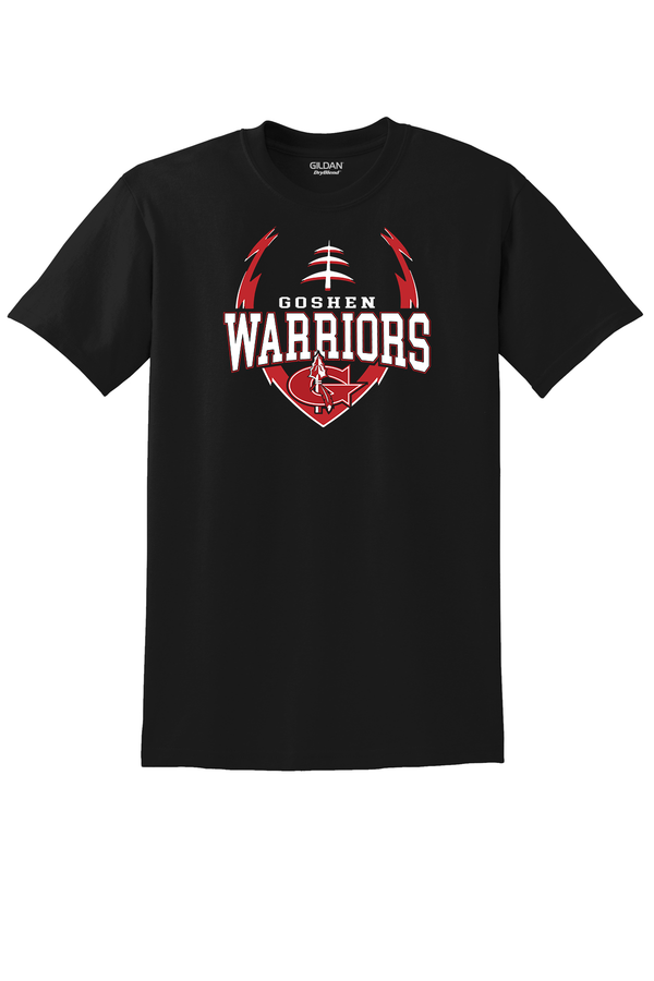 GOSHEN WARRIORS BIG LOGO FOOTBALL TEE