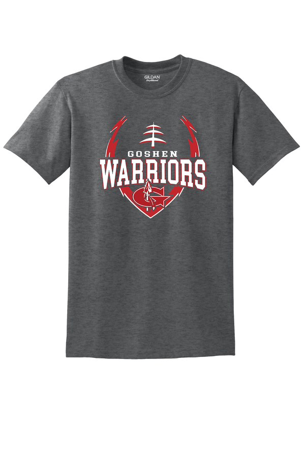 GOSHEN WARRIORS BIG LOGO FOOTBALL TEE