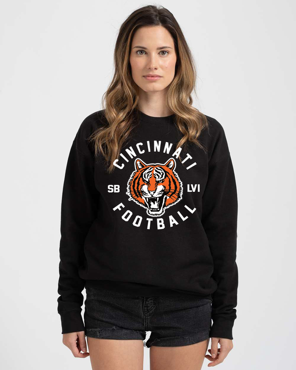 Cincinnati Football Big Head Crewneck