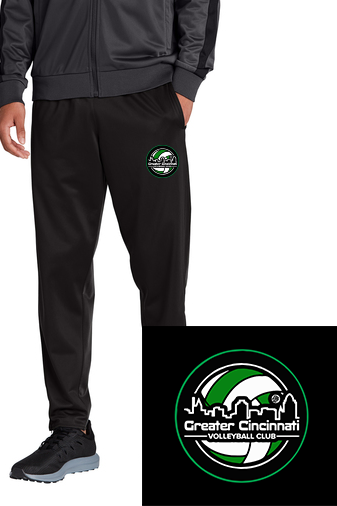 GCVC hip logo circle UNISEX Performance Poly Open Bottom Sweatpants With Pockets