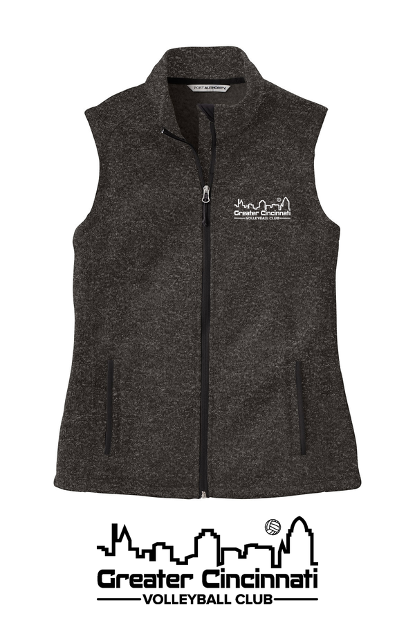 GCVC Embroidered Ladies Zip Vest