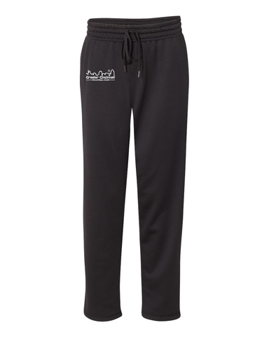 GCVC Performance Poly Open Bottom Sweatpants With Pockets
