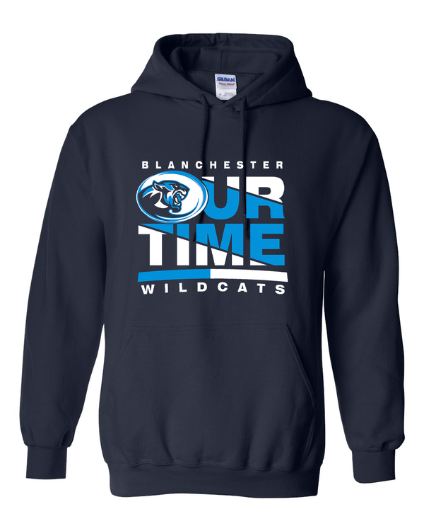 Blanchester Wildcats Our Time Football Hoodie
