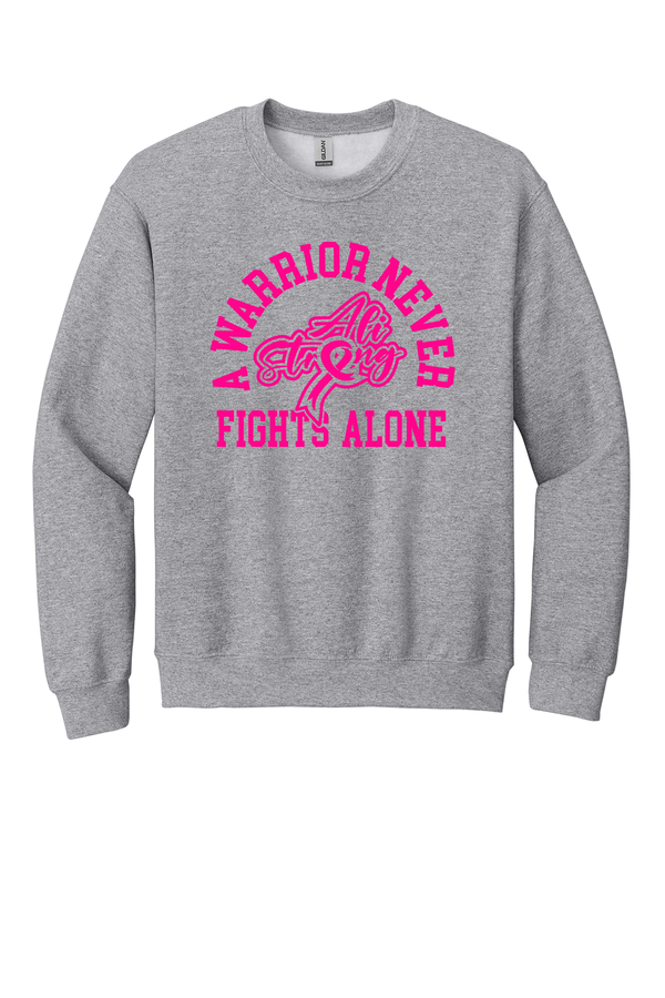 A warrior never fights alone crewneck