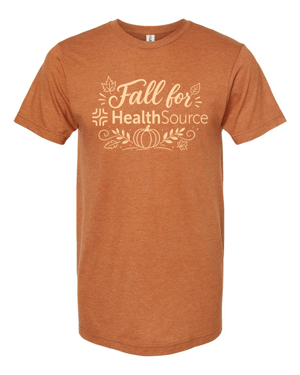 HealthSource Fall T-Shirt (PLEASE SELECT YOUR OFFICE AND STORE PICKUP)