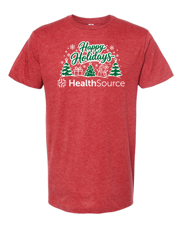 HealthSource Christmas T-Shirt (PLEASE SELECT YOUR OFFICE AND STORE PICKUP)