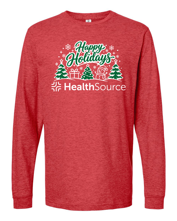 HealthSource Christmas Long Sleeve (PLEASE SELECT YOUR OFFICE AND STORE PICKUP)
