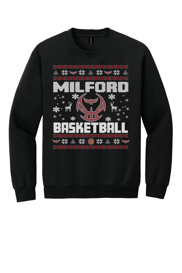 Milford Eagles Basketball Ugly Sweater Crew