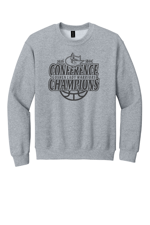 Goshen Lady Warrior Basketball Conference Championship Crewneck(STORE PICKUP ONLY)