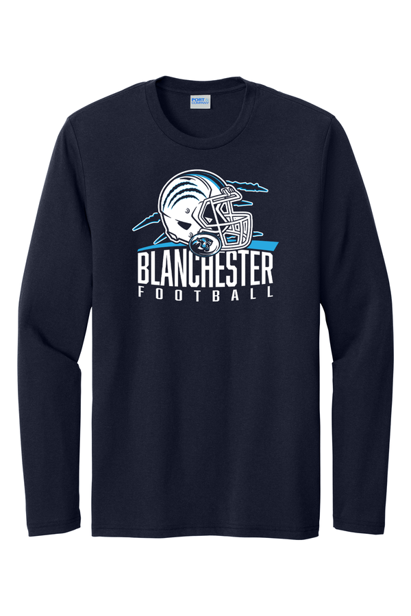 Blanchester Football New Helmet Long Sleeve Tee