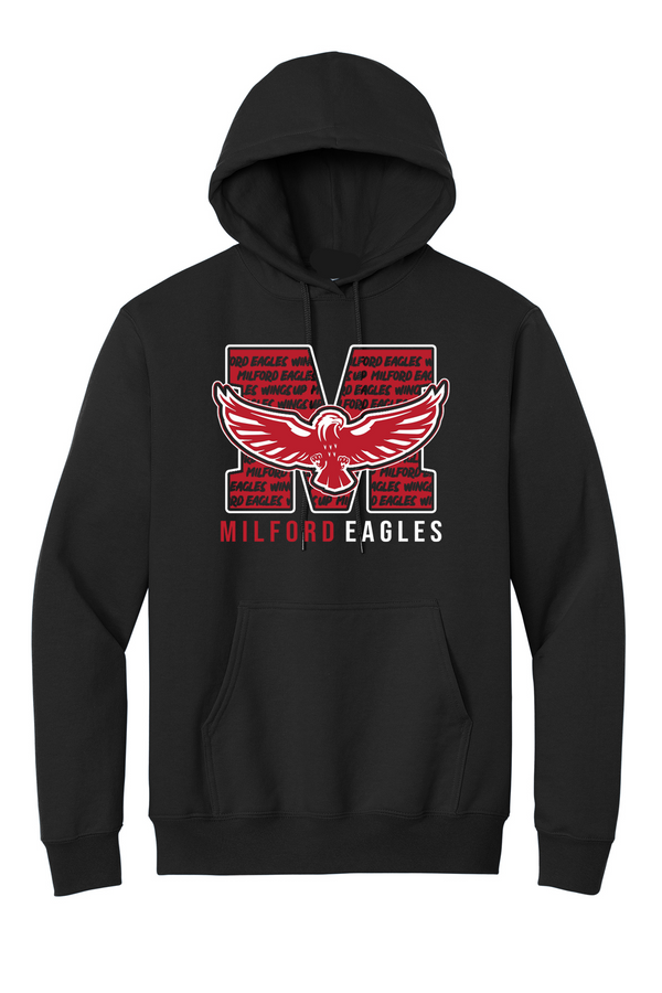 Milford Eagles Wings Up Hoodie