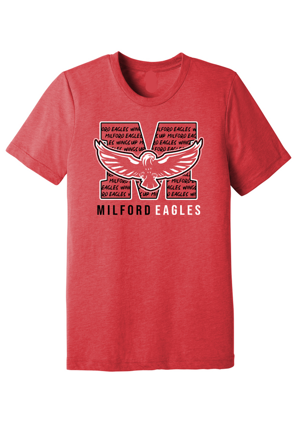 Milford Eagles Wings Up Tee