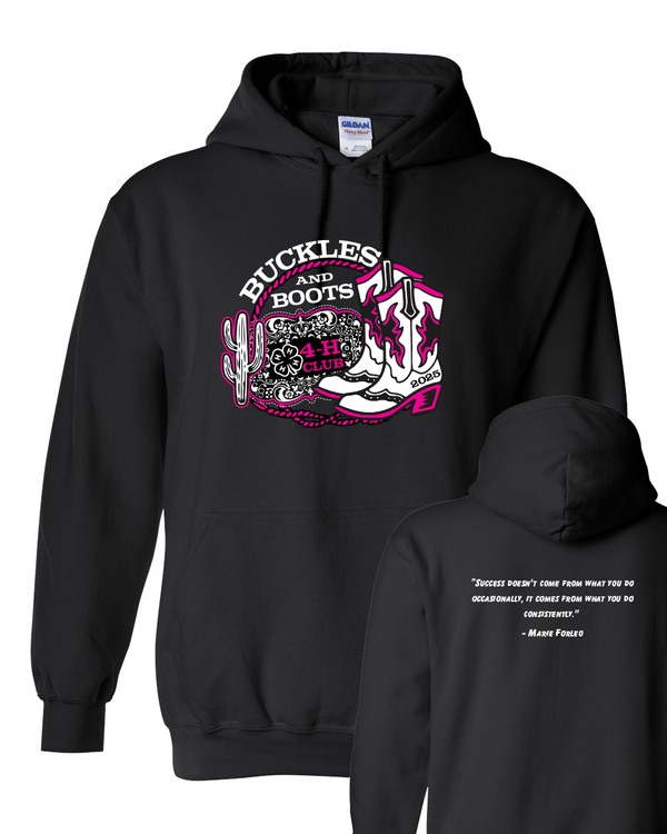 Clermont County 4-H Club Buckles & Boots Hoodie