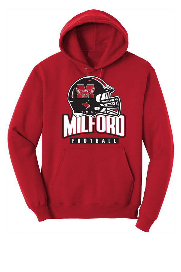 Milford Eagles Helmet Hoodie