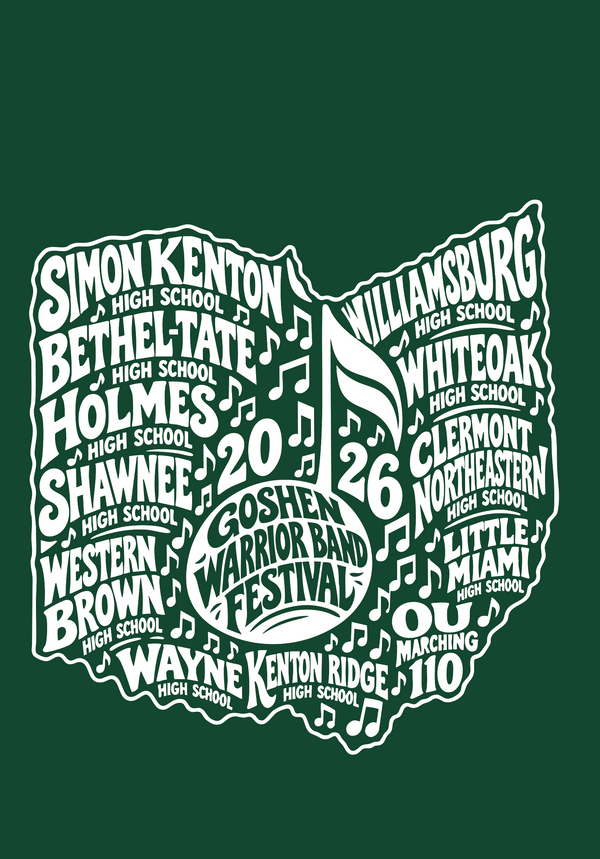 Goshen Warrior Band Festival Hoodie(Choose your color)