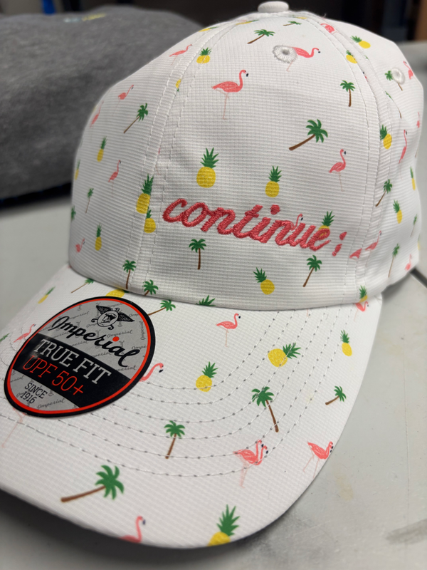 SnacPac Continue Summer Print Adjustable Embroidered Hat