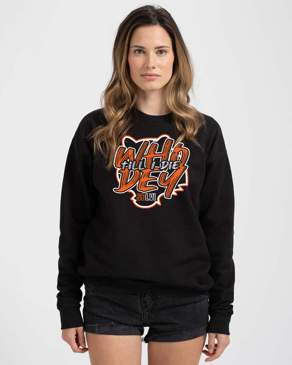 Cincinnati Who Dey Till I Die Unisex Crewneck