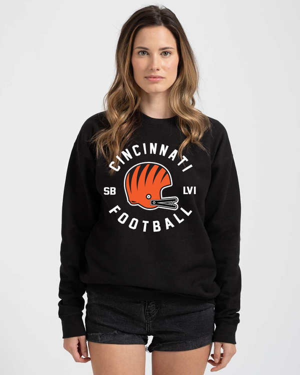 Cincinnati Helmet Circle Unisex Crewneck