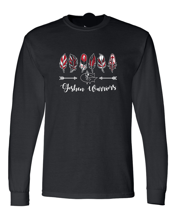 Goshen Warriors 6 Feathered Long Sleeve Tee