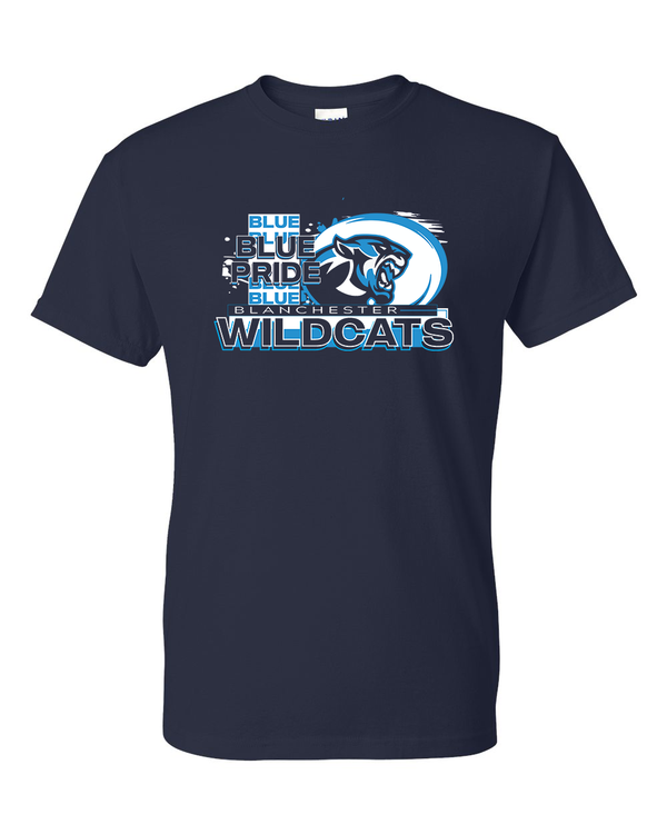 BLANCHESTER WILDCATS Blue Pride TEE