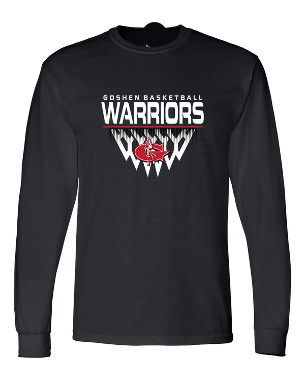 Warrior Basketball Faded Net Long Sleeve T-Shirt