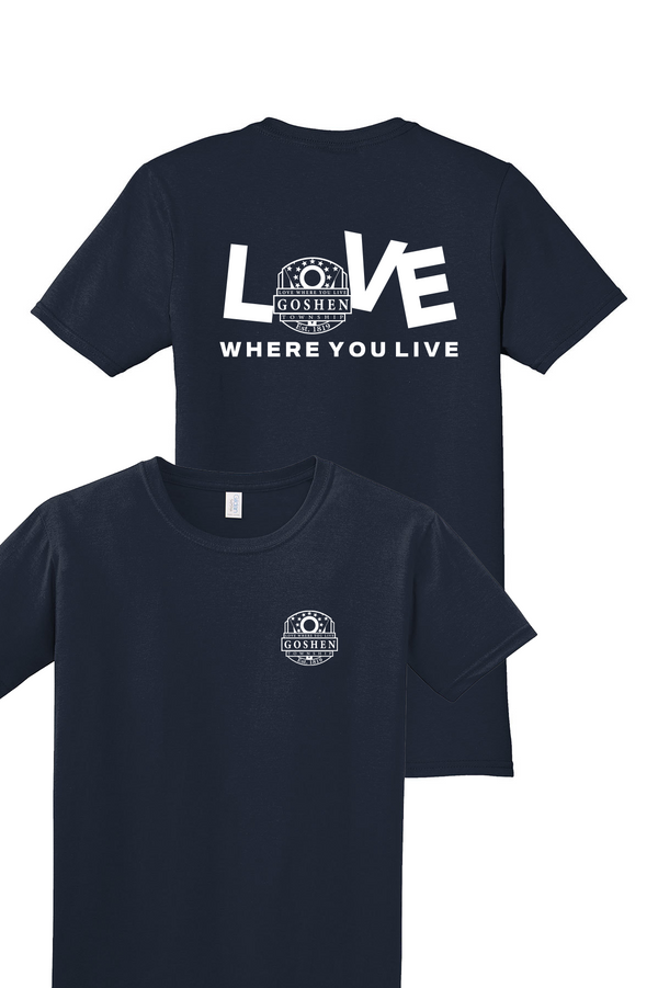 Goshen Township Main Logo/Love Where you live Tee