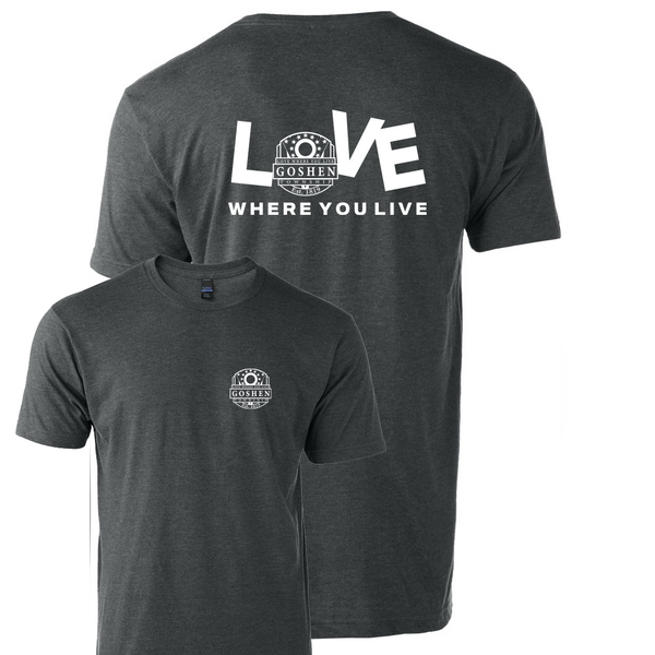 Goshen Township Main Logo/Love Where you live Tee