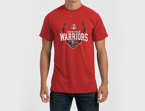 Goshen Warriors Football Big Logo SOFT Tee