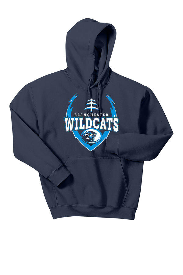 Blanchester Wildcats Big Logo Football Hoodie